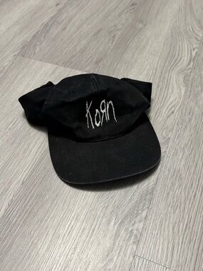 Korn Black Embroidered Kids Baseball Cap